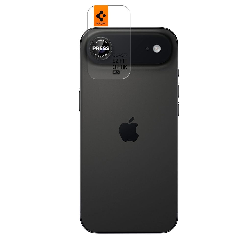 Spigen Optik Pro L-Series, 2-pack skyddsglas för iPhone Air – svart och rött, bild 2