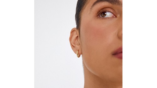 PILGRIM - Taffy Swirl Hoop Earrings - Gold-Plated - Medium, bild 3