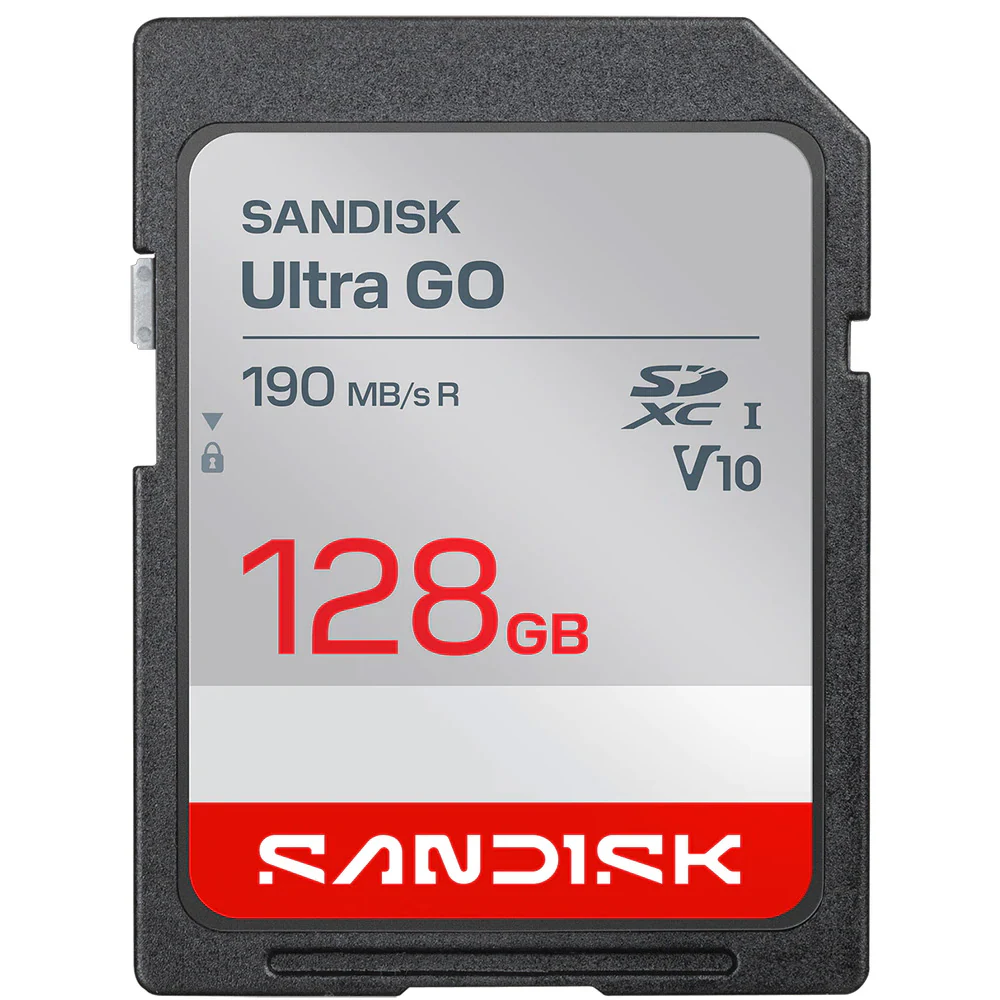 Sandisk SD Ultra GO SDXC-minneskort 190 MB/s 128 GB