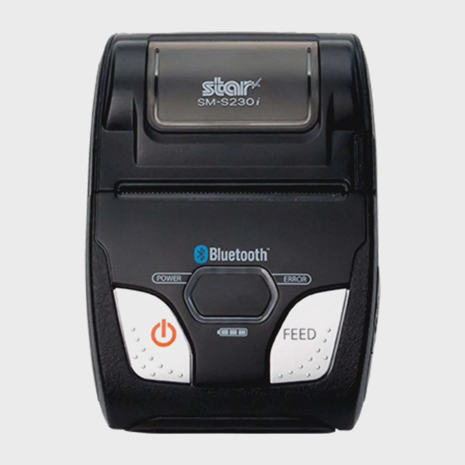 Star SM-S230i, 8 punkter/mm (203 dpi), USB, BT (iOS), Kit (USB), svart Mobil skrivare, direkt termisk, 8 punkter/mm (203 dpi), mediabredd (max): 58 mm, 80 mm/sek, USB, Bluetooth (SPP, iOS), ESC/POS, inkl.: kabel (USB), nätaggregat (EU), bältesklämma, uppladdningsbart batteri, kvittorulle, färg: svart (39632730)