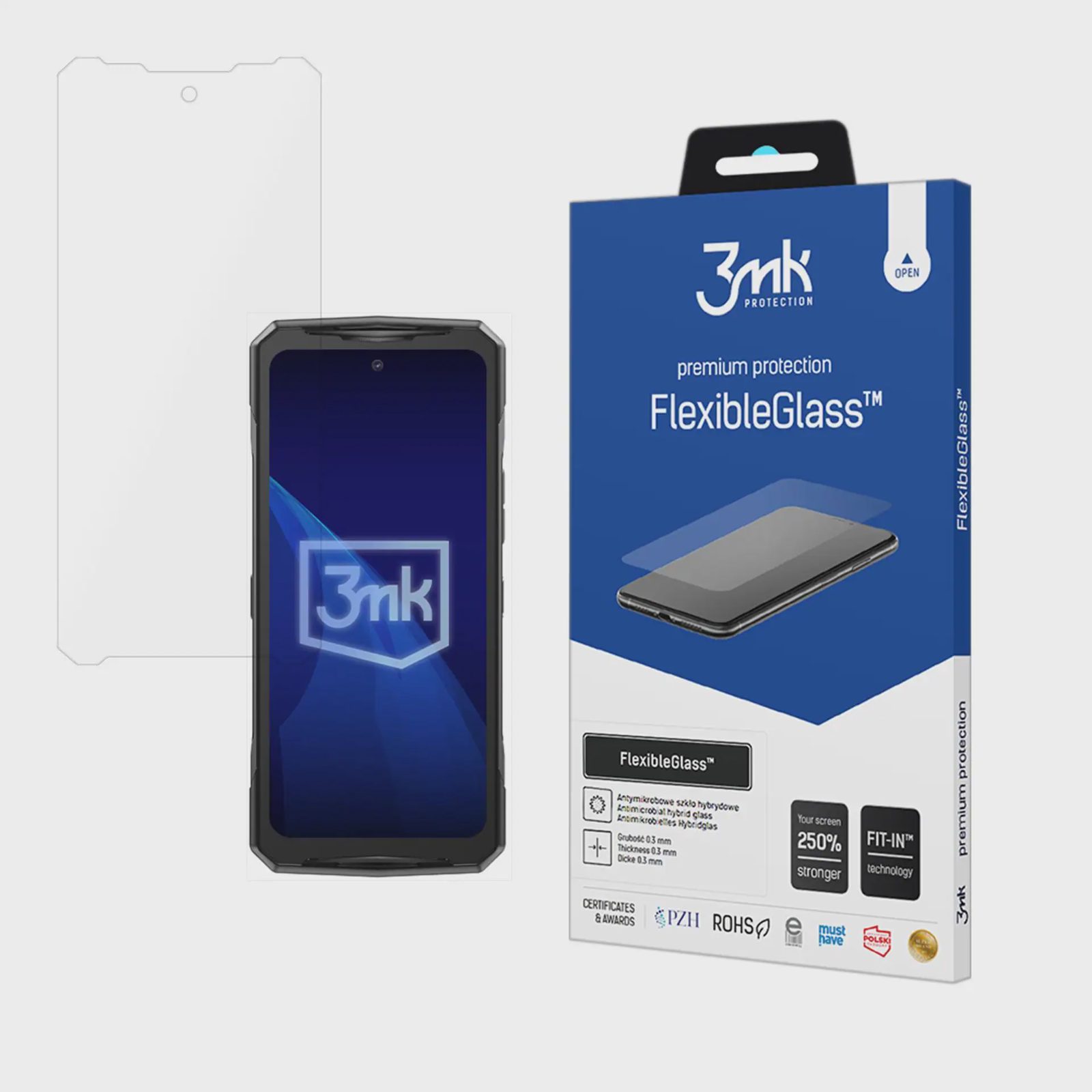 Hybridglas 3mk FlexibleGlass™ till Doogee V40 Pro