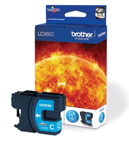 Brother LC980C, Cyan, 260 sidor, bild 3