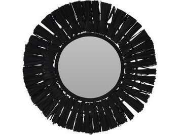 Home Styling Collection väggspegel svart rund 32 cm