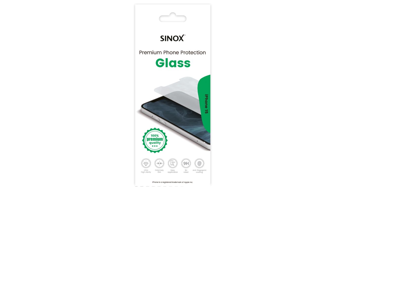 Sinox Protection Glass för iPhone 16 / 15®