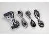 Phanteks Extension Cable Combo Kit 24P/8P/8V/8V - Svart/Vit