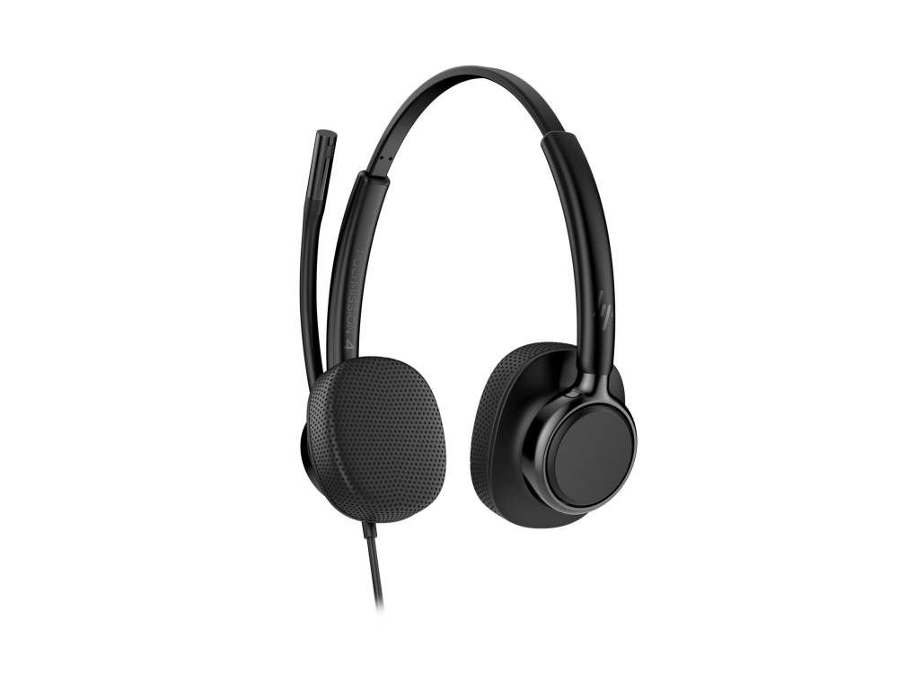 HP Poly Mission 425 Stereo kabelanslutet headset, svart, bild 2