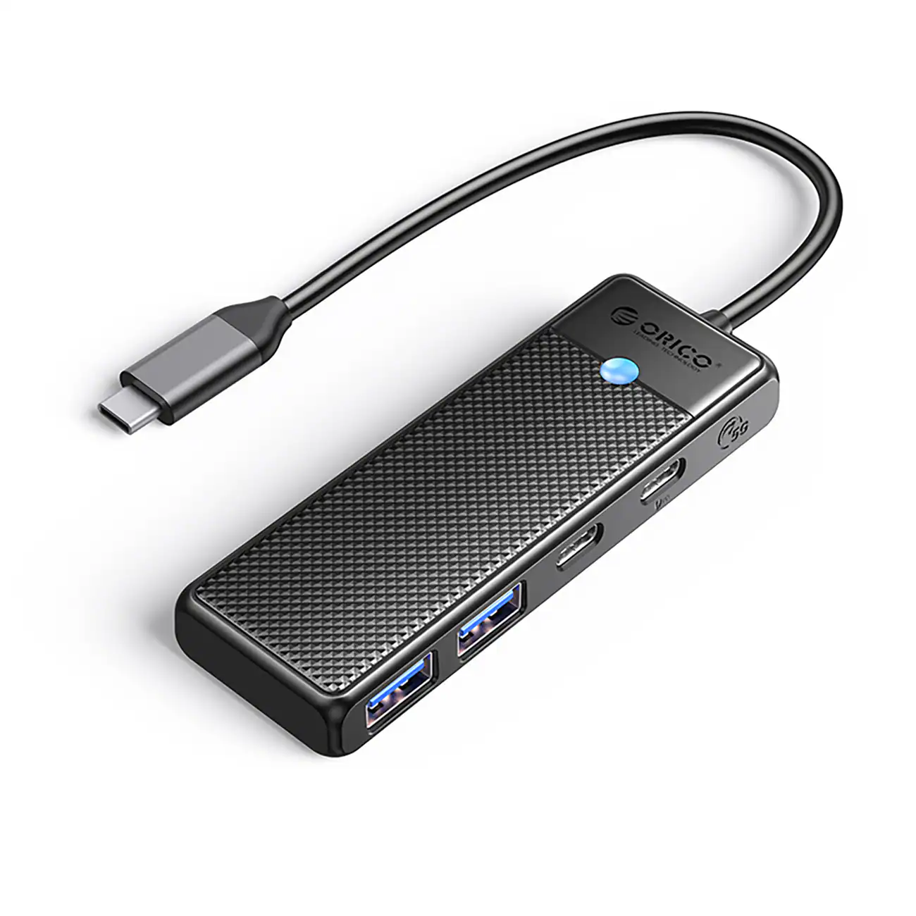Hub USB-C Orico PAPW2AC-C3 dockningsstation 2x USB-A 3.0 + 2x USB-C 3.0 - svart