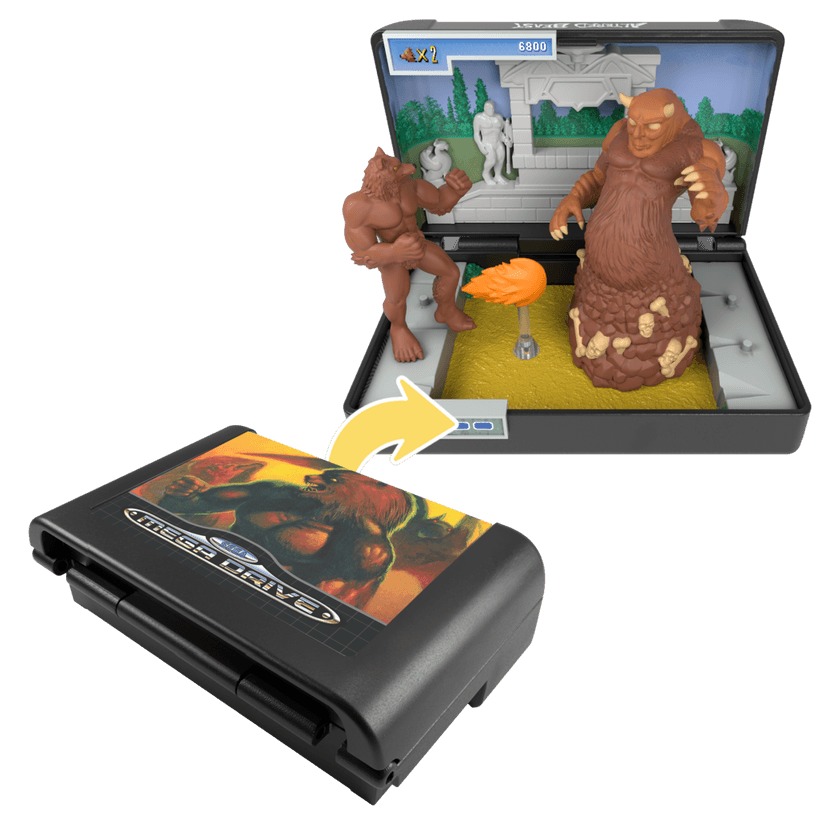 Console Heroes Sega Mega Drive Altered Beast Graveyard Diorama