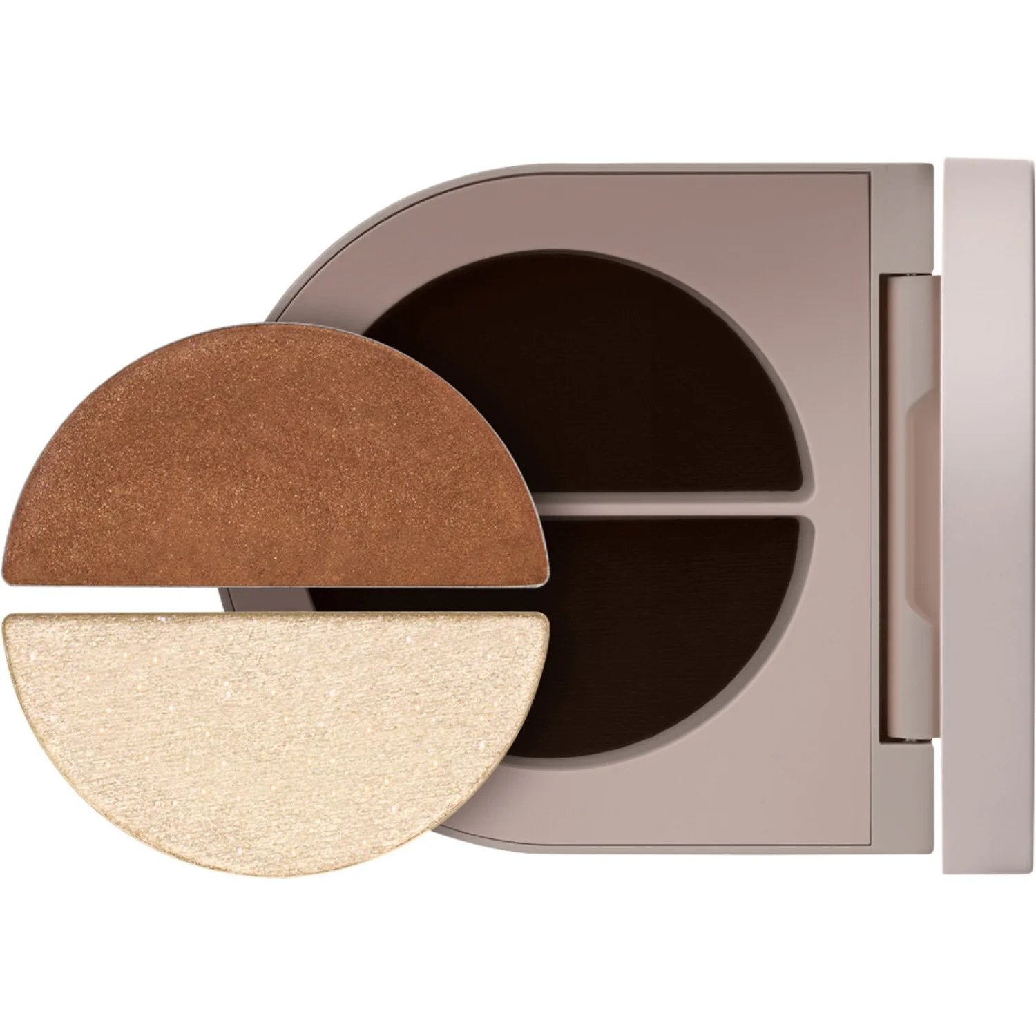 Rose Inc Duet Eyeshadow Satin Cocoa & White Gold Shimmer Satin Cocoa & White Gold Shimmer