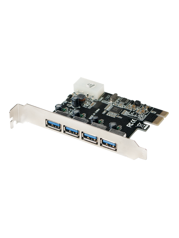 LogiLink USB 3.0 4-Port PCI Express Card - USB-ad