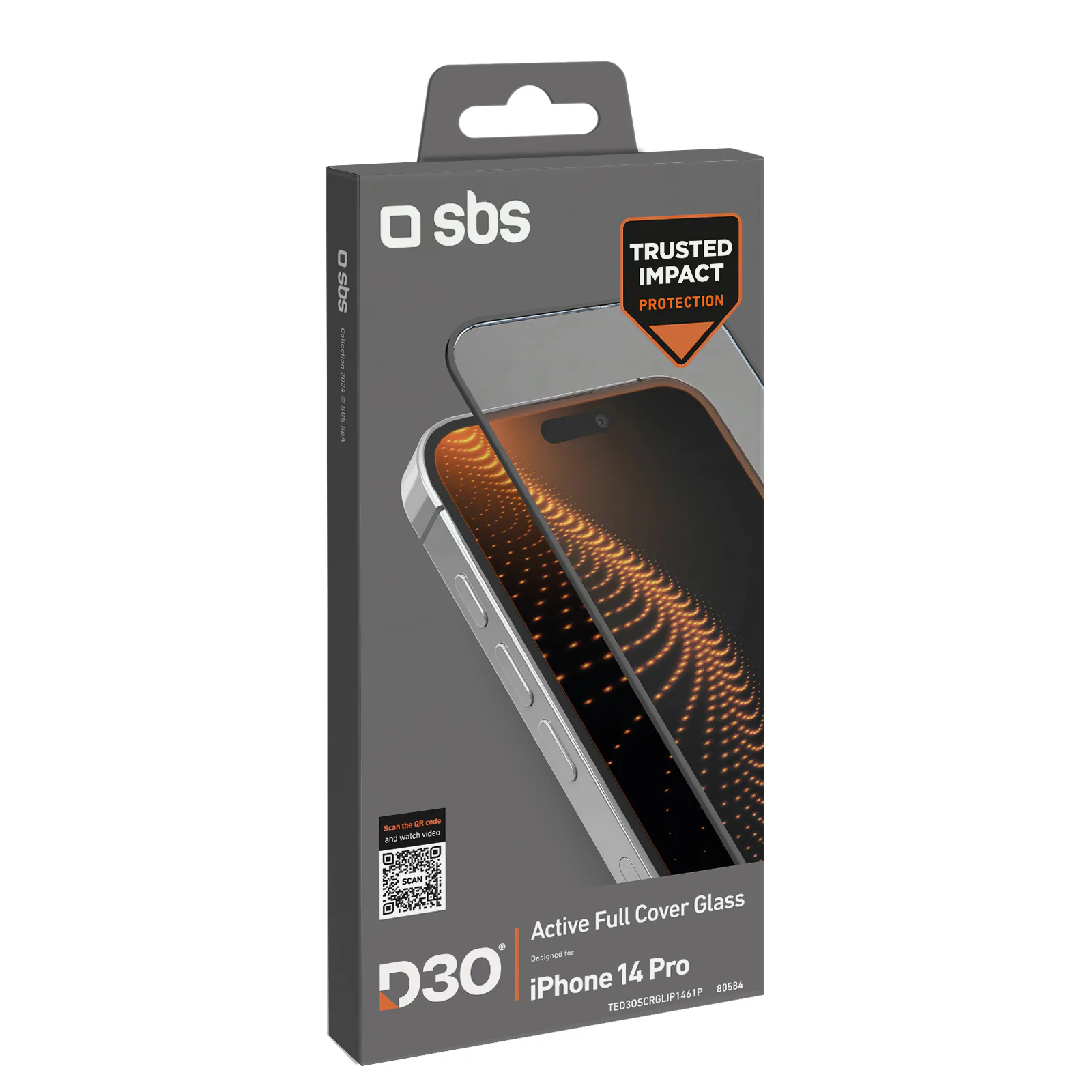 SBS D3O härdat glas med ram för iPhone 14 Pro, bild 3