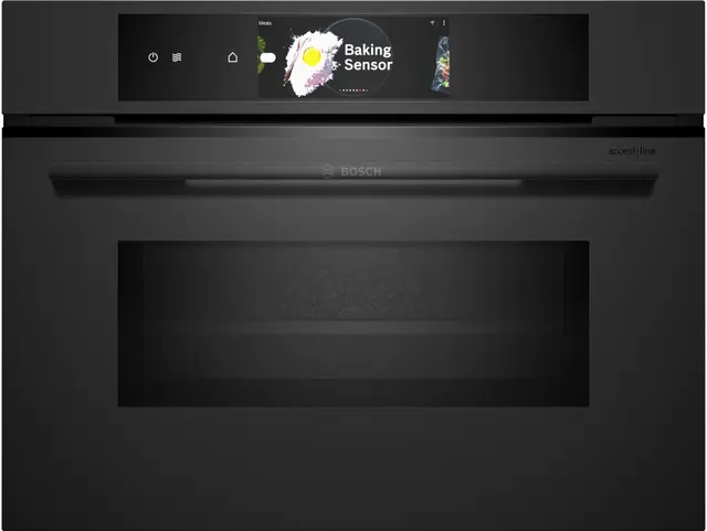 Bosch Serie 8 Kompaktugn med mikro CMG978NM1 (svart)