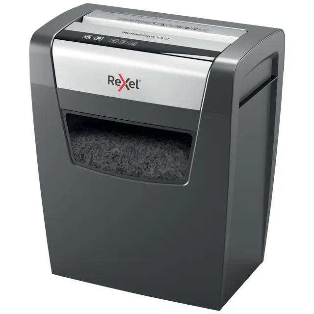 Rexel Momentum X410 dokumentförstörare, grå