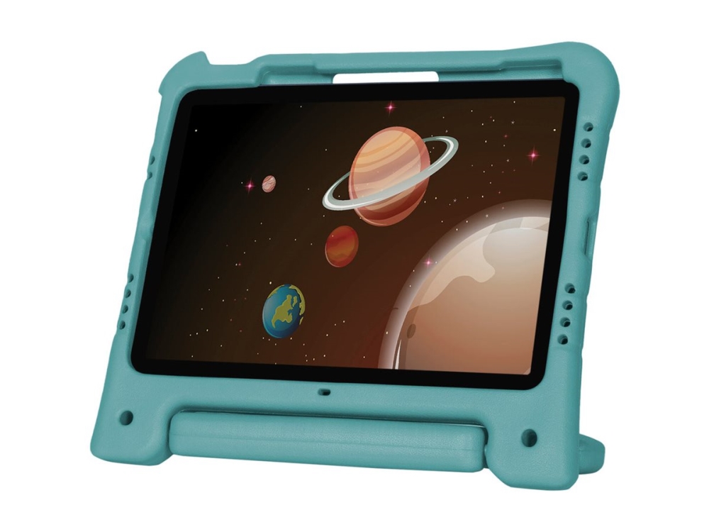 Targus Kids - Baksidesskydd för surfplatta - antimikrobiell - EVA-form - blågrön - för Apple 10.9-inch iPad (10th generation) 10.9-inch iPad Air (4th generation, 5th generation) 11-inch iPad Air (M2, M3) 11-inch iPad Pro (1st generation, 2nd generation, 3rd generation, 4th generation)