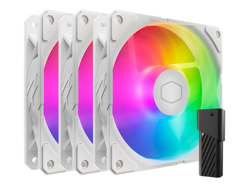 Cooler Master Sickle Flow Edge 120mm PC-fläkt (3-pack, vit), bild 2
