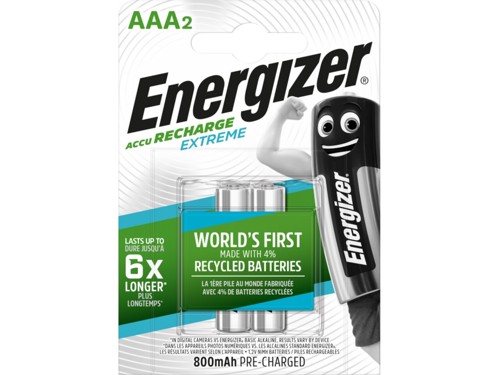 Energizer - Recharge Extreme Eco AAA 800mAh 2 pack, bild 2