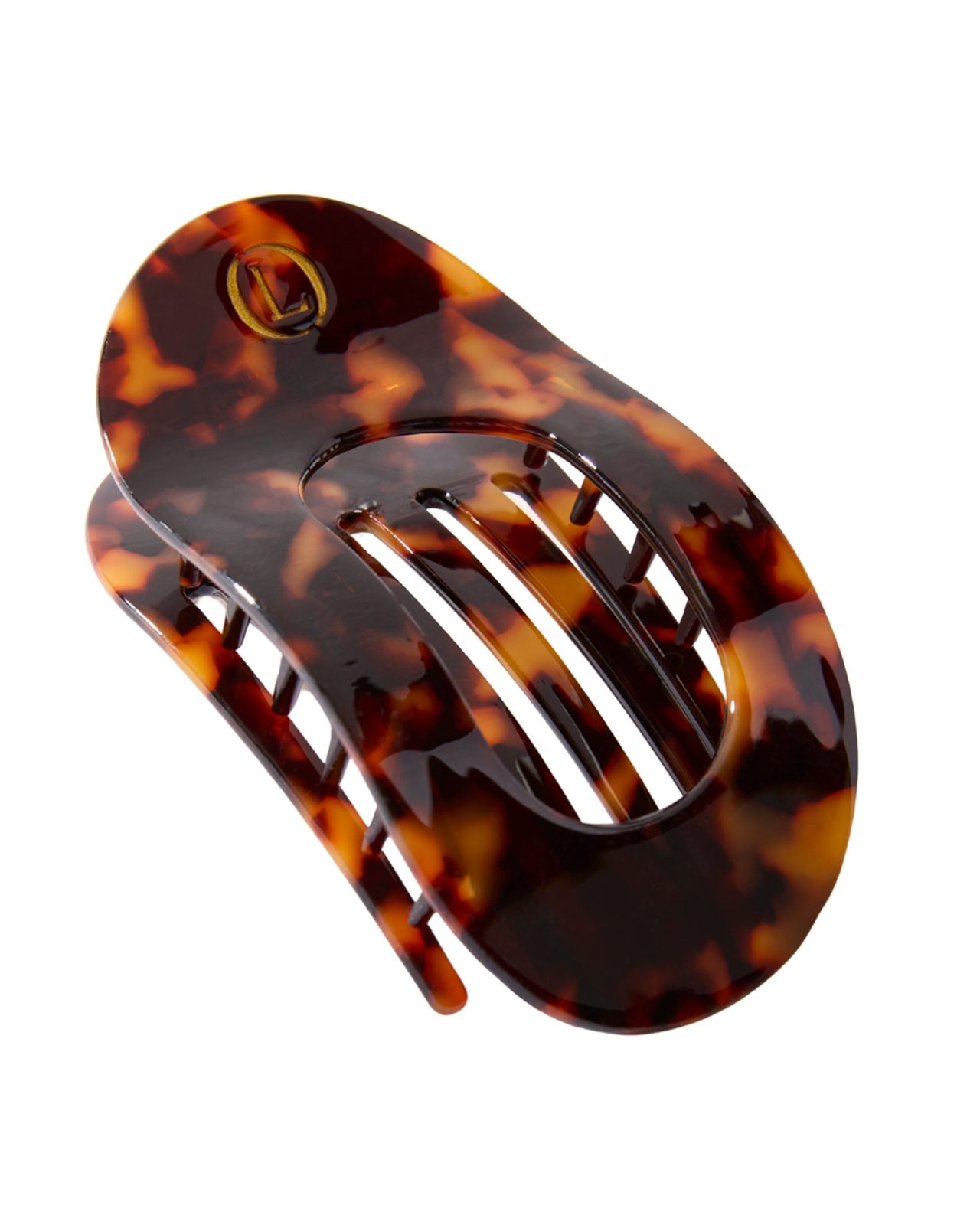 Lenoites Eco-Friendly Flat Hair Clip Bronze Leopard 1 pcs