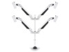 Bordsfäste Multibrackets Gas Lift Arm Quad, 4 skärmar 15-32" - Vit