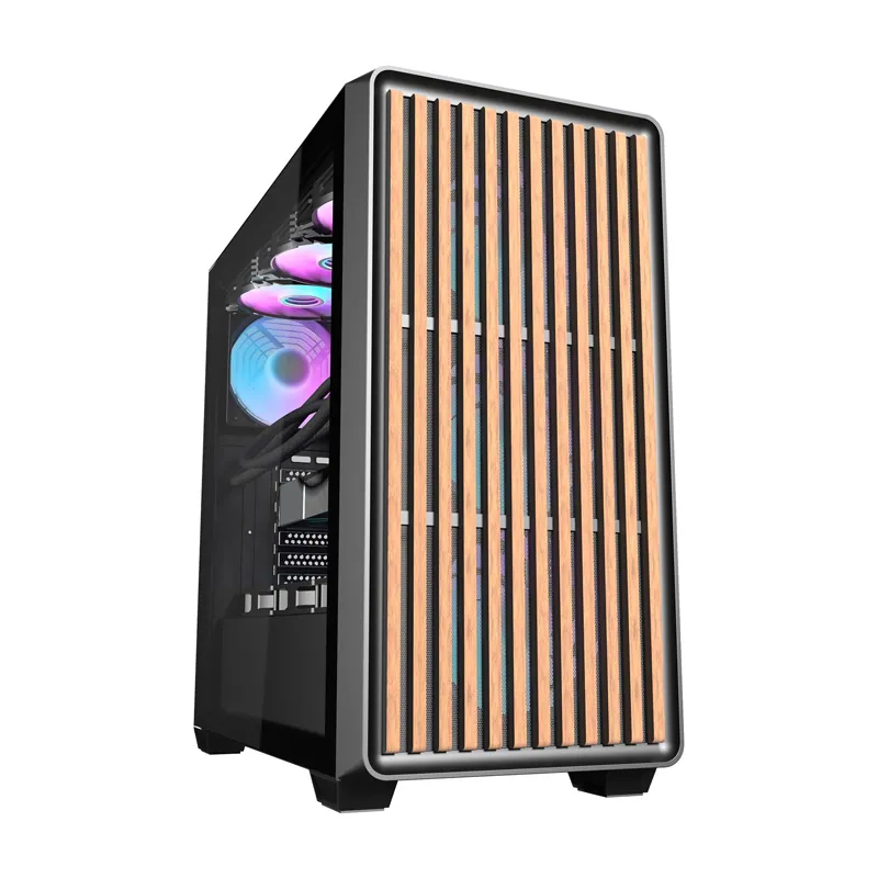 Darkflash DS900WD Computer Case + 4 Fans - Chassi - Svart, bild 2