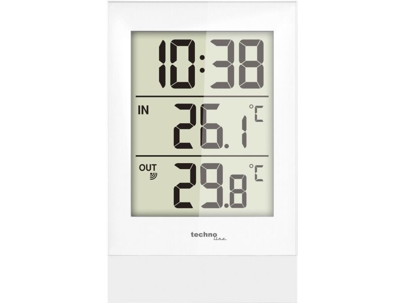 Technoline WS 9178, Vit, Inomhustermometer, Utomhustermometer, Termometer, Batteri, AA Mignon LR06, 85 mm