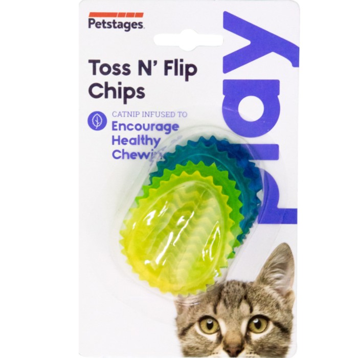 Petstages Kattleksak Toss N' Flip Chips 16 cm, bild 2