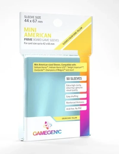 GameGenic Prime Sleeves Clear 42 x 65 mm