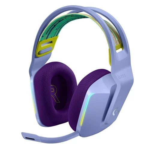 Logitech G733 LIGHTSPEED – trådlöst gamingheadset, lila, bild 2