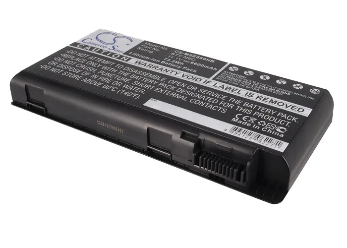Batteri till Laptop, Bärbar dator för MSI GX780R, GX780R-i548LW7P, GX780R-024CS m.fl.