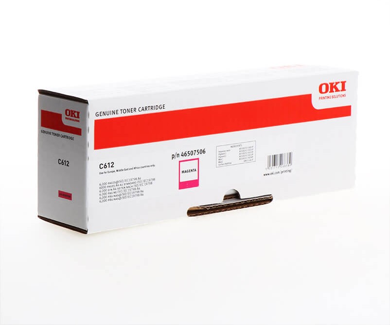 OKI C612, 6000 sidor, Magenta, bild 3