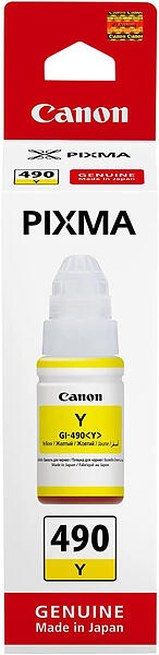 Canon GI-490 Y / Gul, 70 ml, 7000 sidor, bild 3