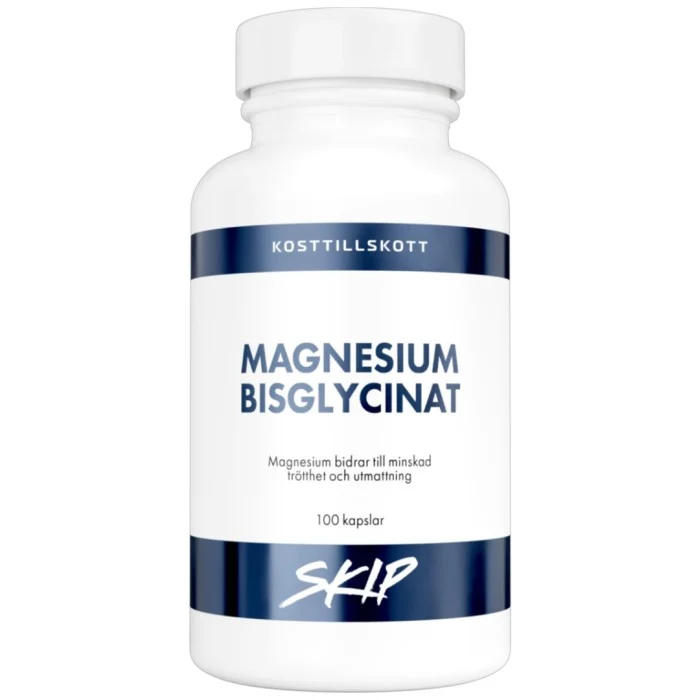 Skip Magnesiumbisglycinat 100 kapslar