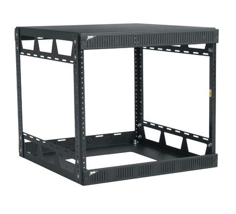 Middle Atlantic Slim 5-8, 8U 19" rack för installation i vägg/garderob, 50 cm djup, bild 3