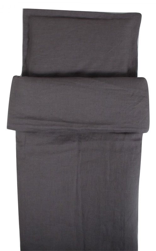 NG Baby påslakanset MOOD graphite grey, spjälsäng