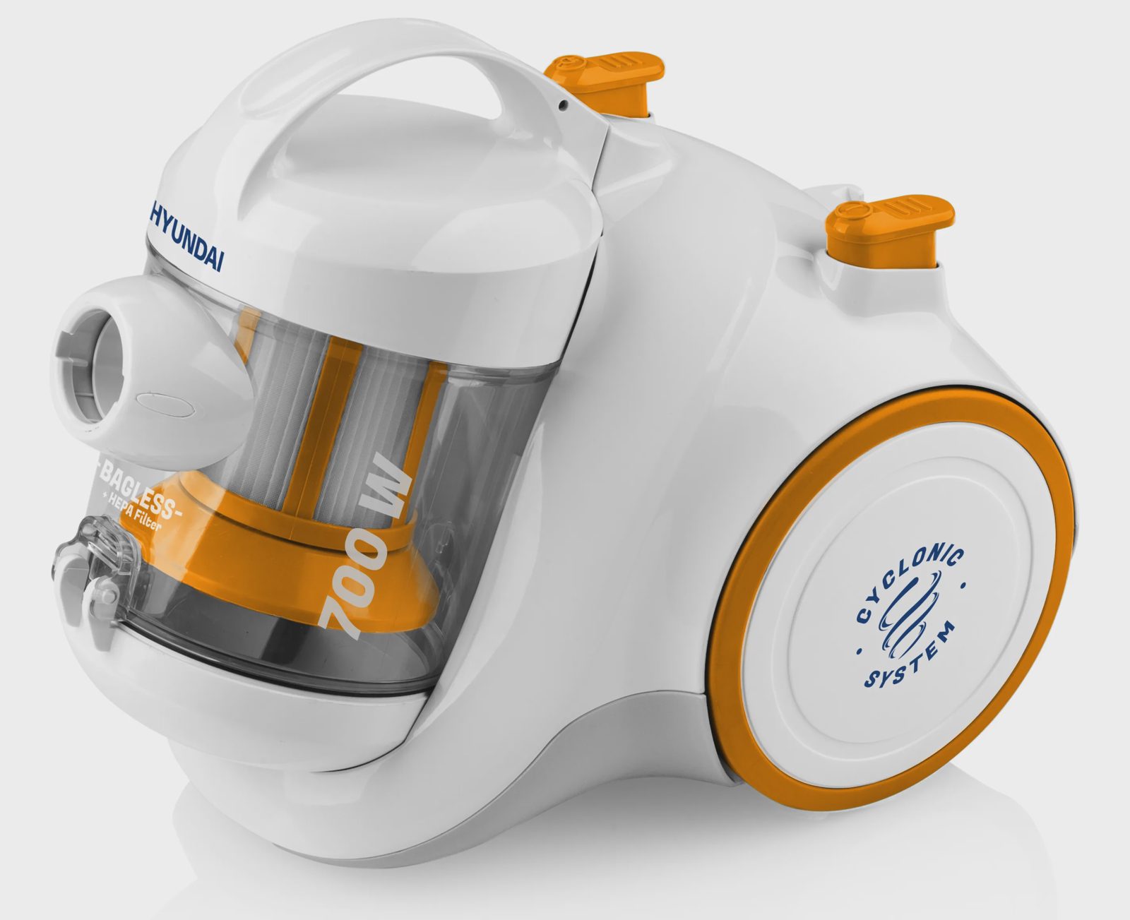 Hyundai VC 009, 700 W, Cylinderdammsugare, Torr, Utan påse, 1,5 l, HEPA, Skum