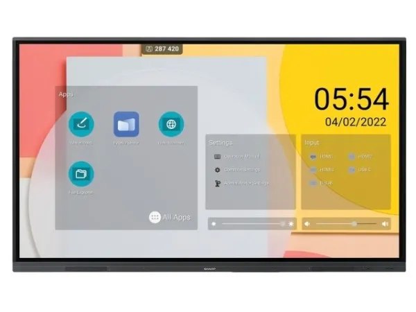 Sharp PN-L862B, 2,18 m (86), 350 cd/m², 3840 x 2160 pixlar, 4K Ultra HD, IPS, Direct-LED