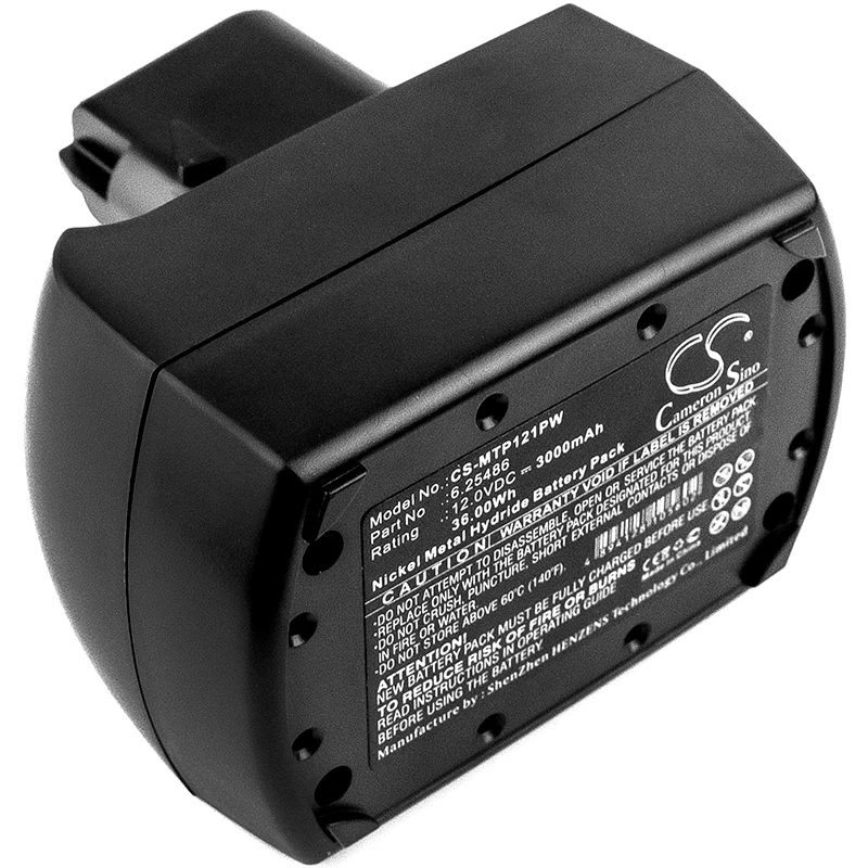 Batteri till Elverktyg för Metabo BS 12 SP, BSZ 12, BSZ 12 Impuls m.fl.