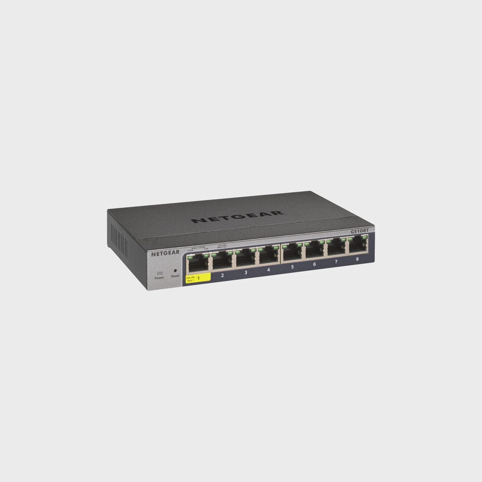 Netgear ProSafe GS108Tv3, 8-port, Gigabit, managed