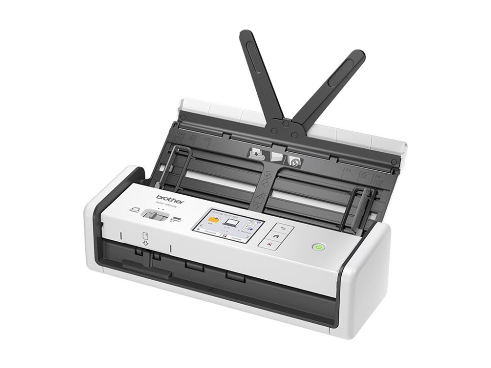 Brother ADS-1800W - Dokumentskanner - Dubbel CIS - Duplex - A4 - 600 dpi x 600 dpi - upp till 30 sidor/minut (mono) / upp till 30 sidor/minut (färg) - ADM (20 ark) - Wi-Fi(n), USB 2.0 (Host), USB-C 3.2 Gen 1