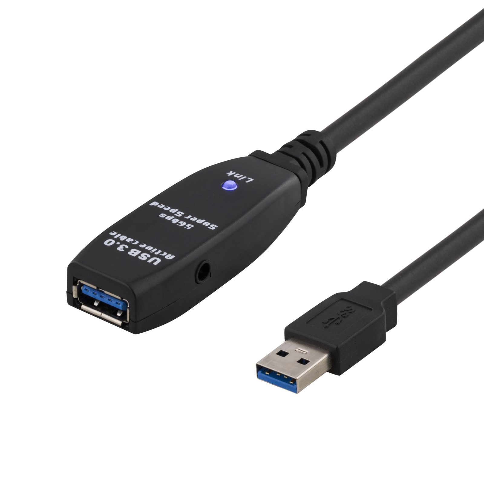 Förlängningskabel Deltaco PRIME aktiv, USB 3.0 Typ A ha till Typ A ho, 3 meter - Svart, bild 5