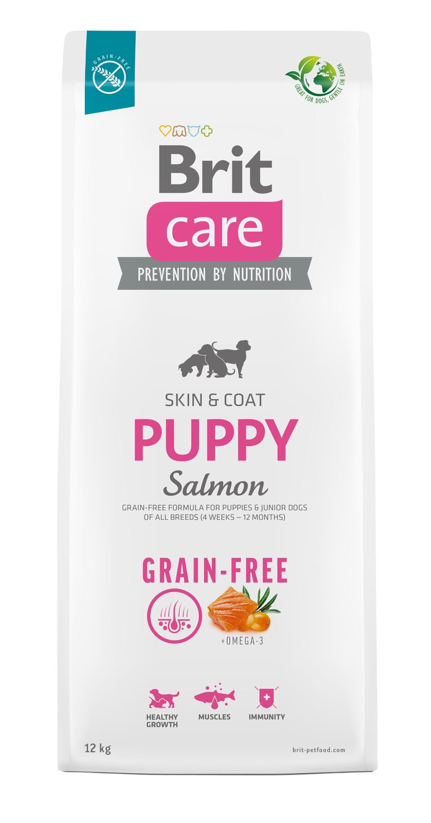Brit Care Dog Grain-free Puppy, Salmon, 12 kg
