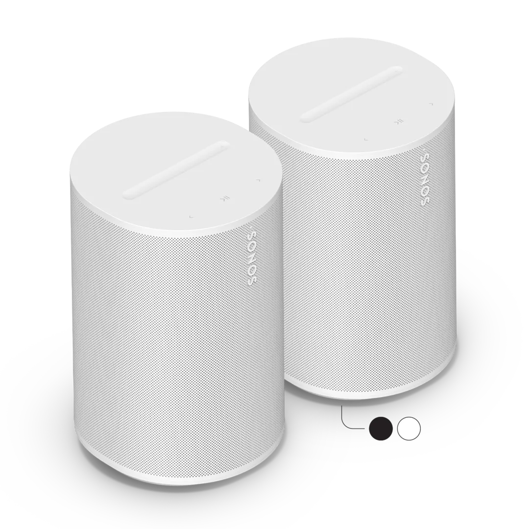 Sonos Era 100 SL trådlösa bluetooth-högtalare 2-pack (vit), bild 2