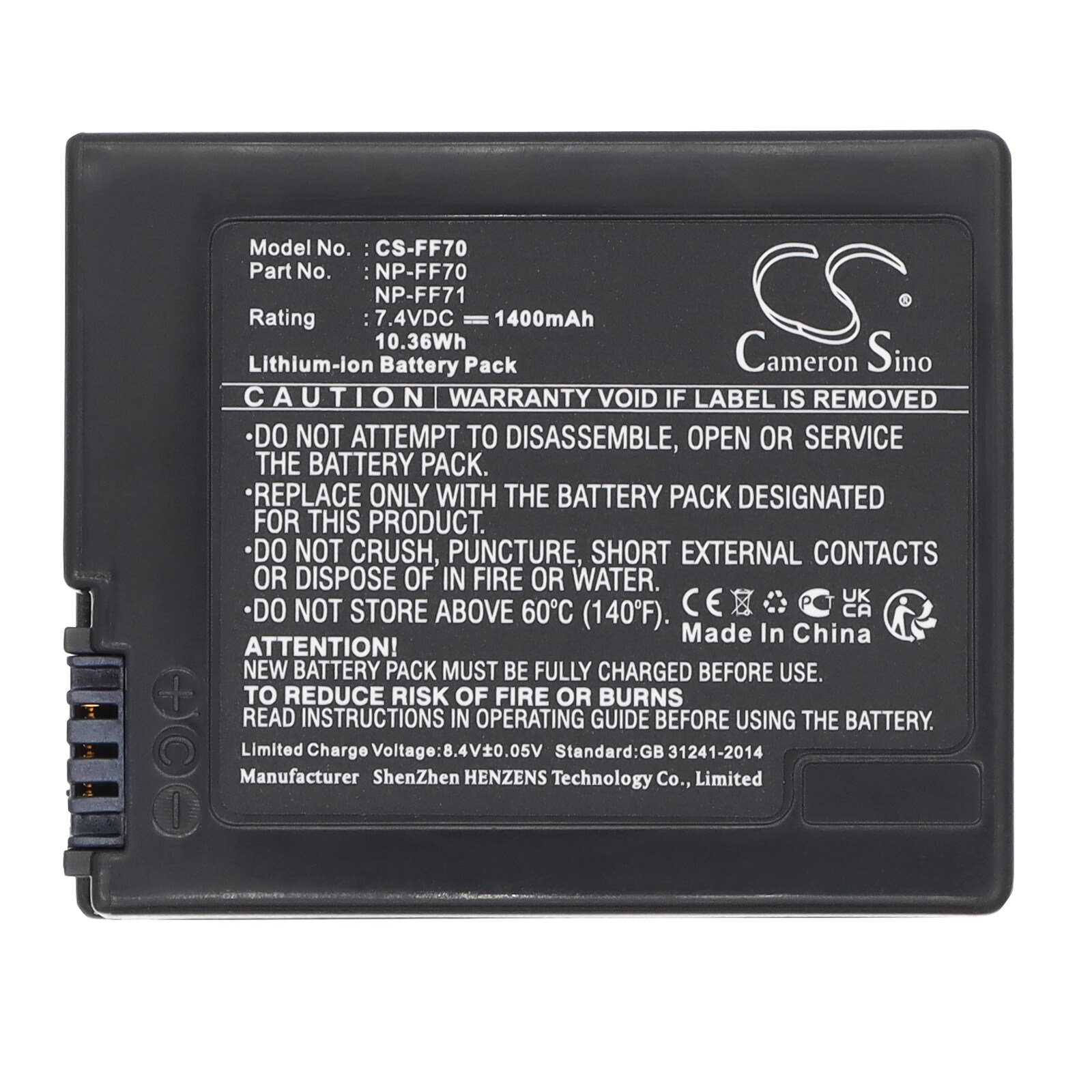 Batteri till Kamera för Sony DCR-PC9, DCR-PC120BT, DCR-PC115 m.fl., bild 4