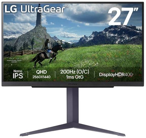 LG UltraGear 27GS85Q 27" - 2560x1440 Nano IPS 180Hz, bild 4