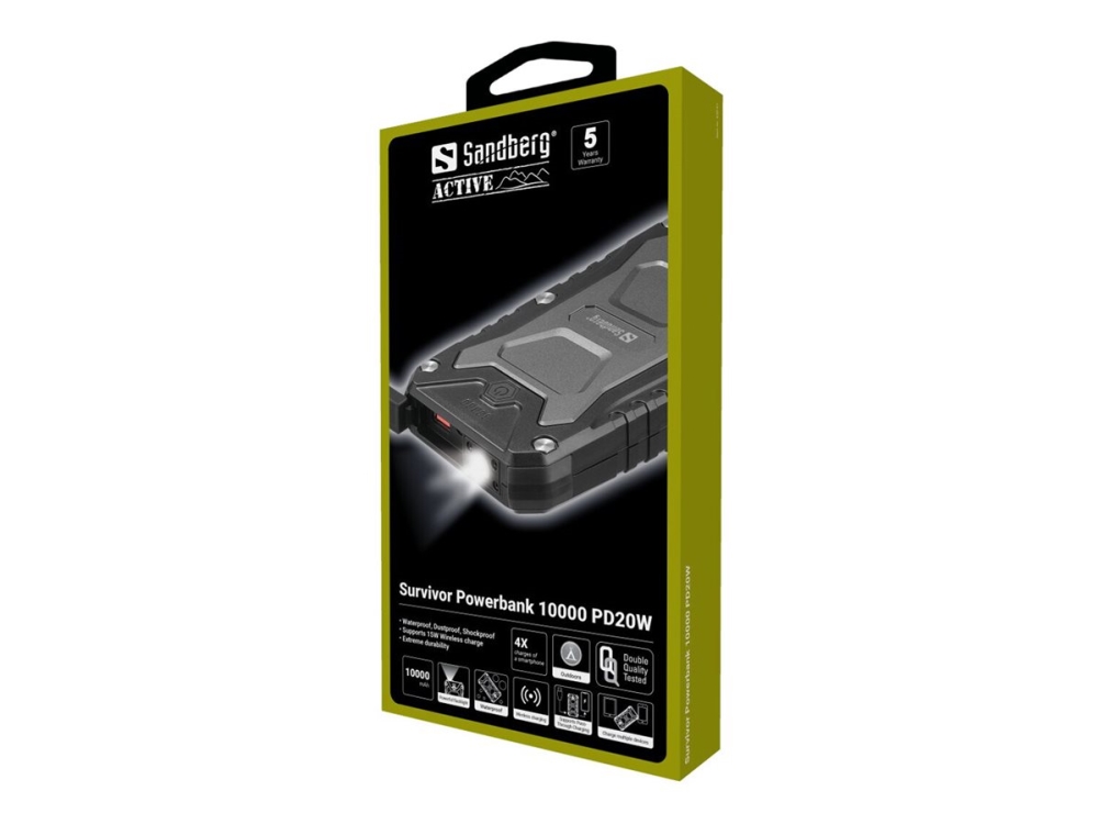 Sandberg - Survivor Outdoor Powerbank 10.000 mAh PD20W, bild 4