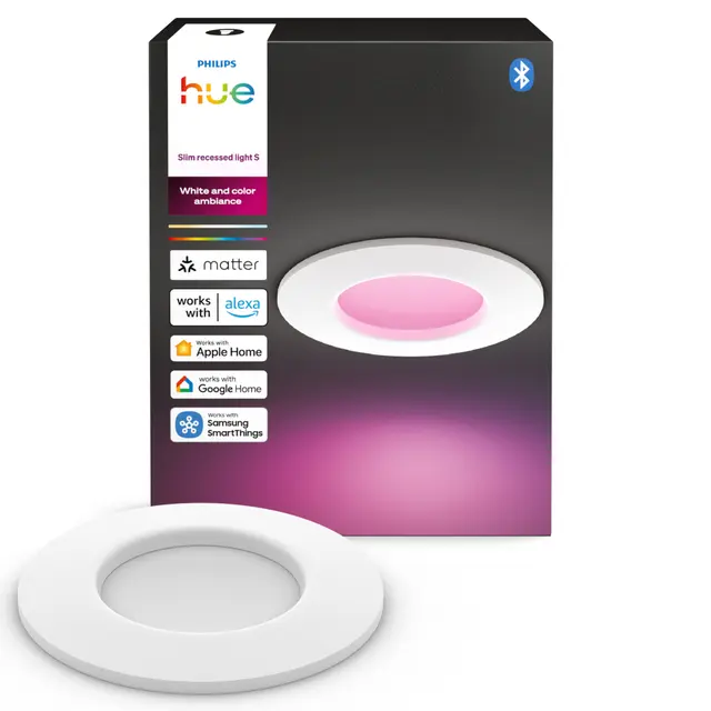 Philips Hue WCA Slim infälld spotlight 8.3W GU10 (90mm, vit), bild 4