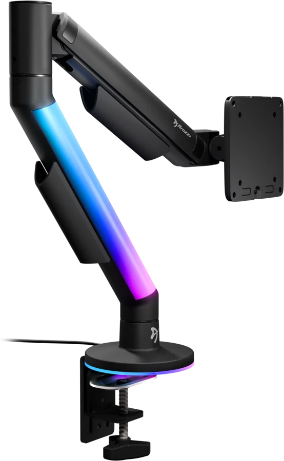 Arozzi Alzare RGB - Gas Spring Monitor Stand - Black