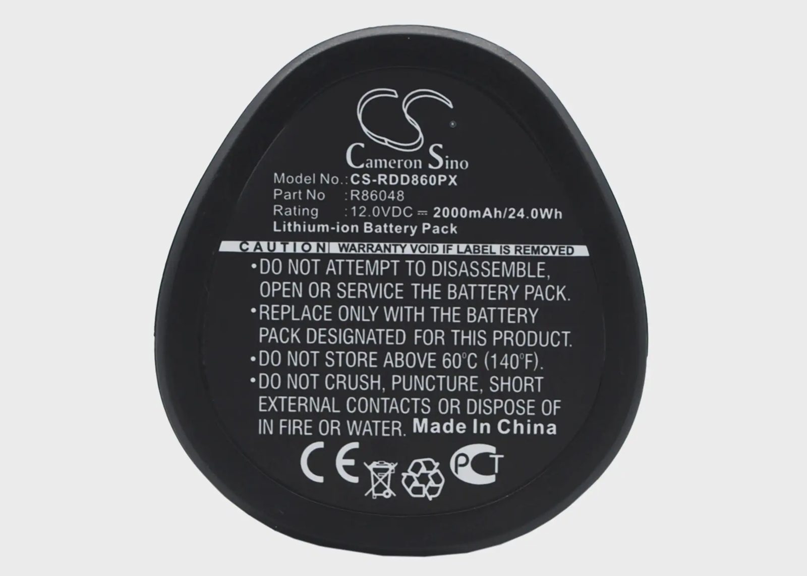 Cameron Sino batteri/ackumulator typ R86048 3520 3526 4932 för elverktyg Ridgid Aeg / Cs-rdd860px