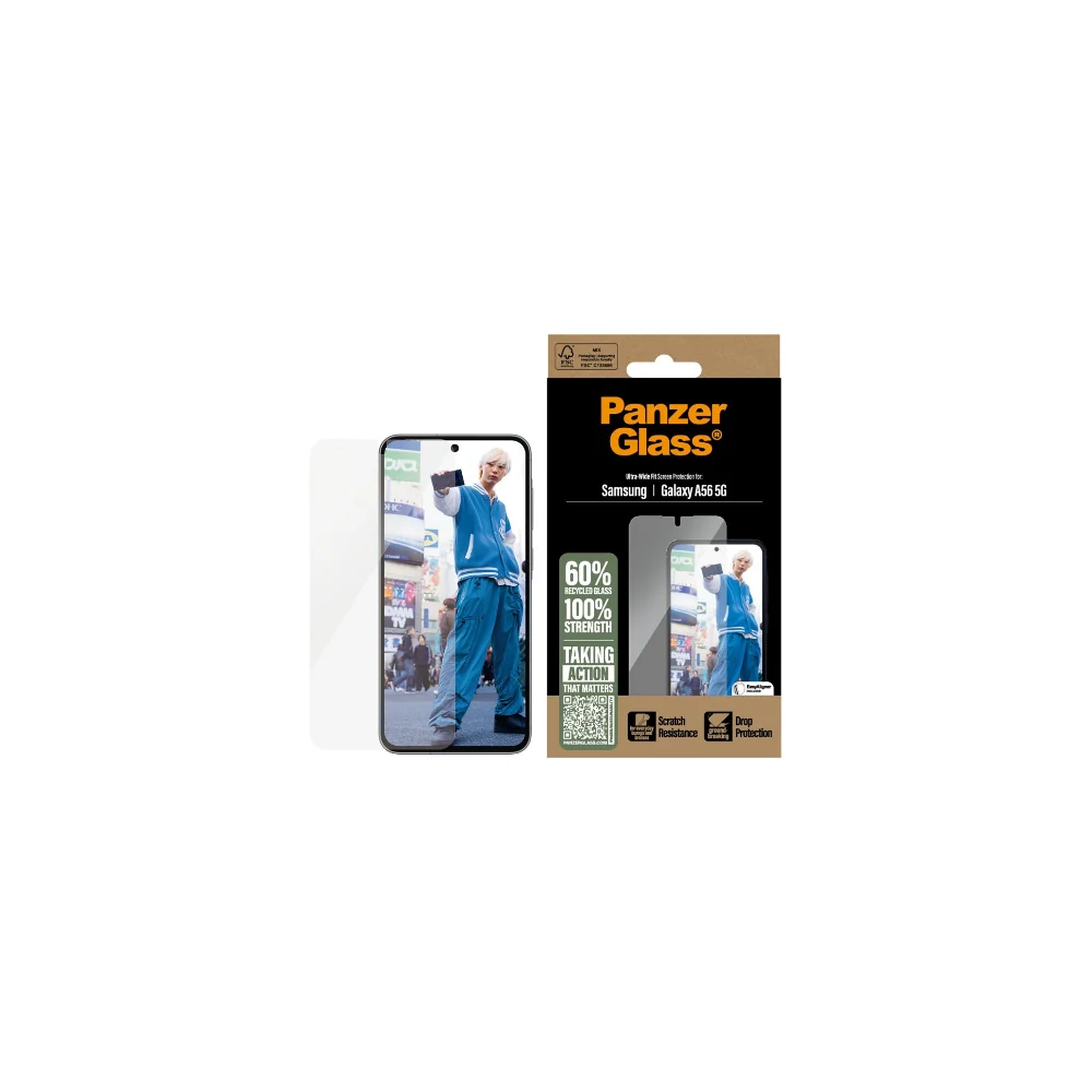 PanzerGlass Samsung Galaxy A56 skärmskydd Ultra-Wide Fit