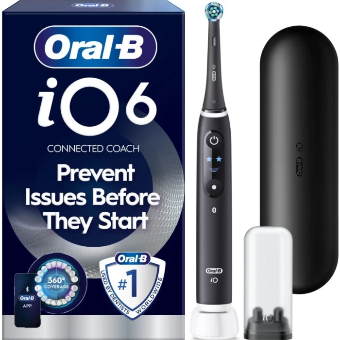 Oral-B iO6 eltandborste, Black Lava