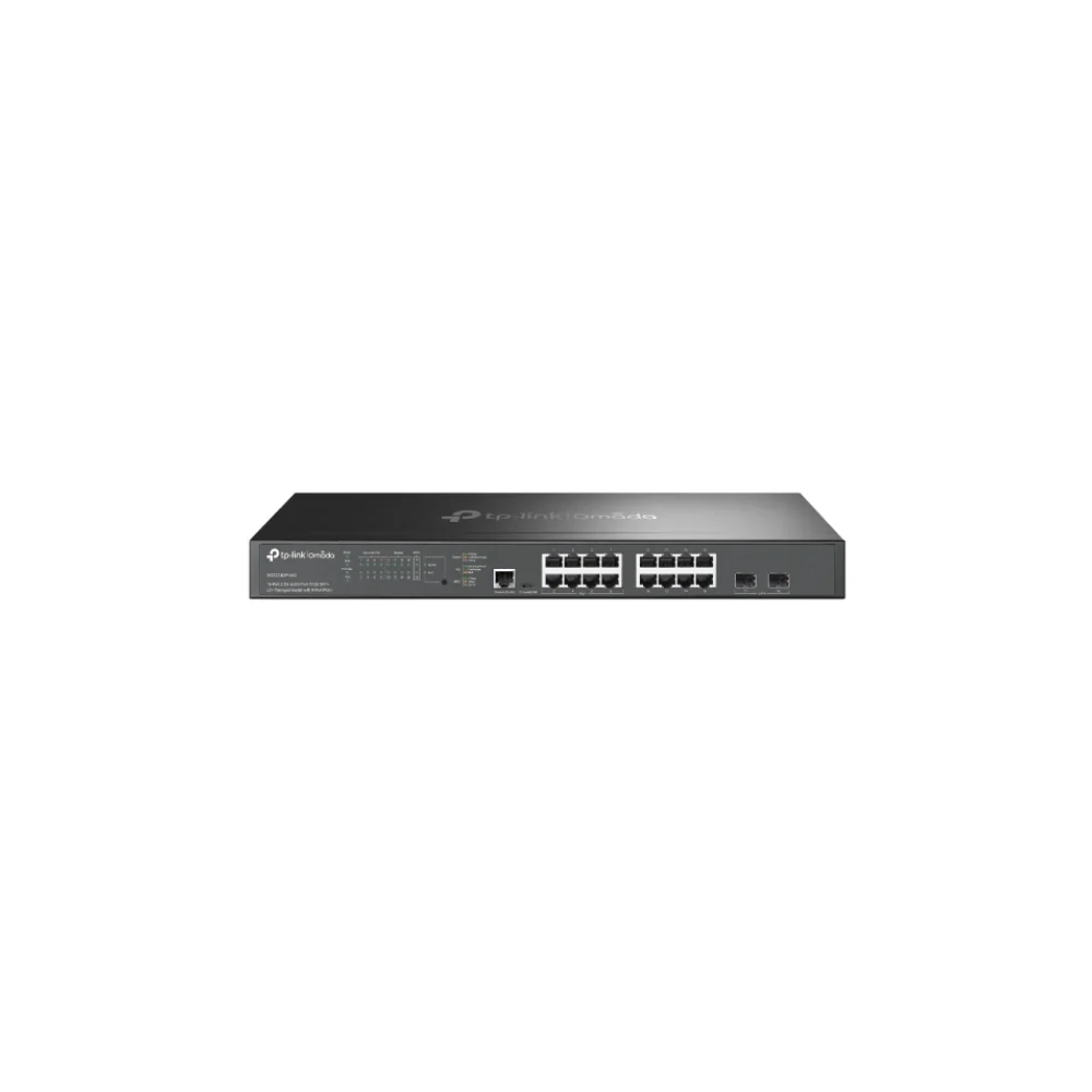 TP-Link SG3218XP-M2 V1.6 Omada 16-Port 2.5G and 2-Port 10GE SFP+ L2+ Managed Switch med 8-Port PoE+